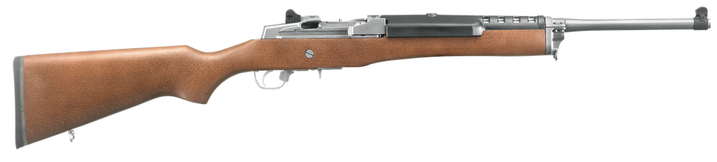 RUGER 5.56MM MIN-14 STAINLESS WOOD STOCK 5 RND 5802